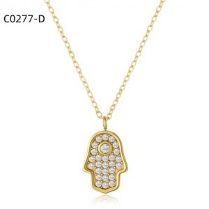 สร้อยคอแฟชั่นประดับเซอร์โคเนีย C0277 สำหรับผู้หญิง เครื่องประดับคุณภาพสูง - Product Image 2