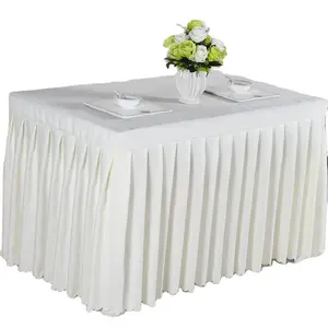 New ruffled table skirt Decorative tablecloth for commercial use party table cloth