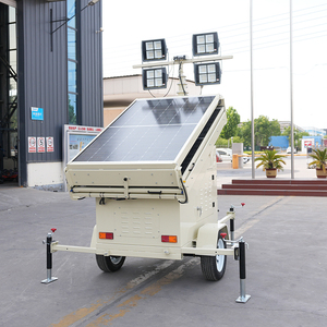 Torre de Iluminación Móvil con Energía Solar, Torre de Luz LED de Ahorro Energético con 4 Reflectores LED, Torre de Luz Portátil Solar - Product Image 4