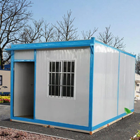 Opération d'usine d'emballage plat portable populaire Maisons de conteneur détachables de famille micro préfabriquées