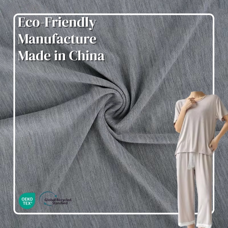 OEKO-TEX Certified 180GSM 91% Rayon 3% Nylon 6% Spandex Fabric Stretch Knitted Jersey Fabric