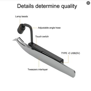 Handheld LED UV Lash Lamp Fast Curing Mini Tweezers <b>Light</b> for Eyelash Extension Professional Beauty Salon Use - Product Image 2