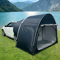 Tente de camping automatique quatre saisons imperméable en tissu Oxford pour voiture, protection solaire en caoutchouc noir, 6-8 personnes - Vente chaude
