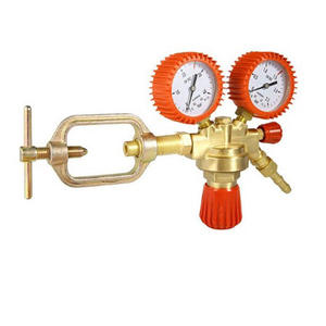 Régulateur de pression d'azote tout cuivre standard européen N2, vanne de réduction de CO2 française W21.8, modèle avec manomètre d'oxygène pour l'Europe - Product Image 1