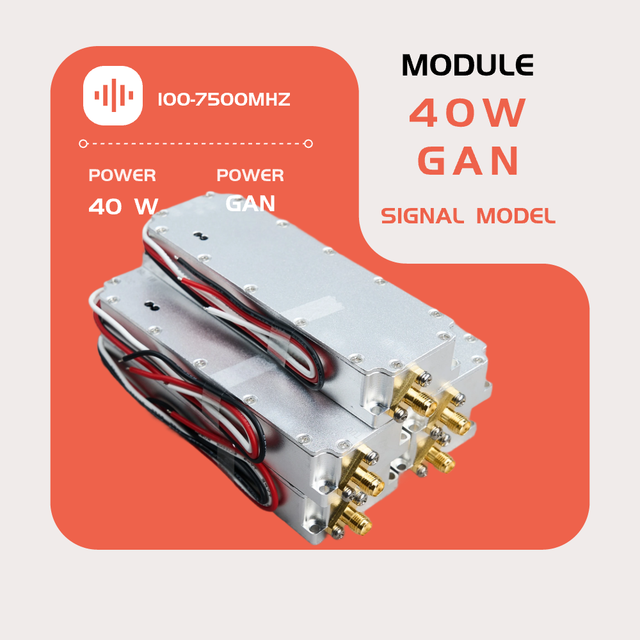 Anti-drone 40W LoRa Module RF Module GaN Hybrid Amplifier 1.2GHz 5.8GHz Anti UAV RF Transmission Monitor for Seaport Security