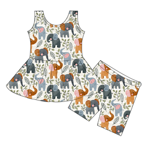 Zomer top zonder mouwen en elastische shorts voor babymeisjes, 2-delige casual set, ademende speelkleding voor dagelijkse uitjes en ontspannen tijd voor kinderen - Product Image 4