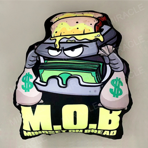 Cojín de Felpa Personalizado con Sublimación, con Logotipo, para Lectura en Cama, con Estampado 3D de Anime, en Forma de Bolsa de Dinero, para Marca - Product Image 5