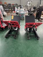 Chariot électrique industriel portable pour monter les escaliers, chariot à chenilles rechargeable pour le transport sur les escaliers intérieurs et extérieurs