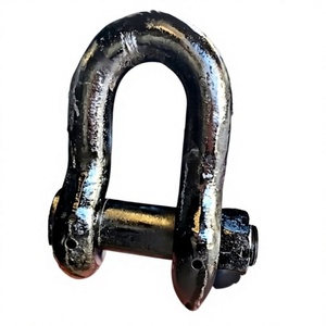 Manille en D en acier au carbone de qualité marine, forgée haute résistance, galvanisée, pour l'industrie lourde et les amarrages de navires, fabriquée en Chine - Product Image 1