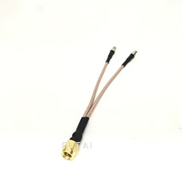Câble en Y SMA mâle vers double TS9 mâle RG316 pour routeur 4G LTE, répartiteur de câble coaxial d'antenne MIMO, assemblage de câble RF de haute qualité