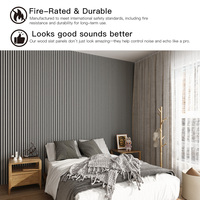 Golden Ratio Texture acoustique Ensemble de canapés de bureau Panneaux à lattes en bois Panneau mural acoustique flexible Solution de projet de conception graphique