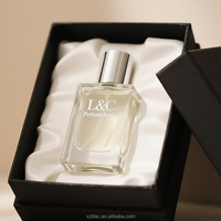 Certification de qualité parfum 50ml bouteille chaud or estampage givré bouteille de parfum boîte d'emballage bouchon en bois pour bouteilles de parfum