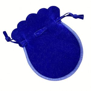 Sac cadeau en velours personnalisable avec cordon de serrage pour colliers, boucles d'oreilles, bagues, bracelets et autres bijoux - Product Image 2