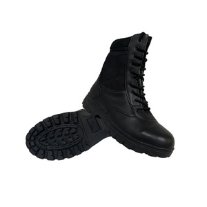 Bottes tactiques en cuir pleine fleur pour hommes - Bottes <span class=keywords><strong>de</strong></span> travail antidérapantes, randonnée imperméable, prix direct d'usine - Product Image 1