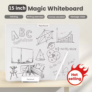 Tableau blanc magnétique sans encre à microcapsules, taille 15 pouces, sans poussière, réutilisable, certifié CE ROHS EN71 CPC - Product Image 3
