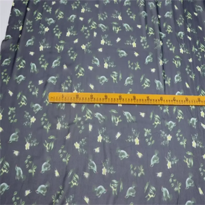 ชุดเดรสสำหรับผู้หญิงผ้าโปร่งทำจากผ้าไหมเนื้อนุ่มพิมพ์ลายดอกไม้นกพิราบอย่างสงบสไตล์หรูหรา - Product Image 6