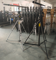 Support de scène robuste à manivelle avec barre en T, tour de levage en aluminium pour projecteurs PAR et projecteurs à faisceau