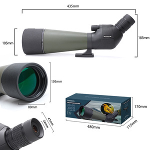 Alta calidad 20-60x80 Zoom al aire libre Spotting Scope impermeable observación de aves telescopio Monocular trípode para binoculares telescopio - Product Image 5
