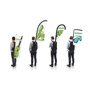 Suministro directo de fábrica, mochila con logotipo impreso, bandera para caminar, producto publicitario promocional, mochila personalizada barata, bandera - Product Image 4