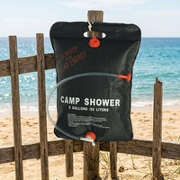 Sac chauffant portable pour la douche en camping, 20L, ultraléger, en PVC pliable, non imperméable, pour la plage et les activités de plein air