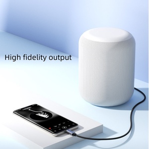 Alta fidelidad 1M 3,3 pies DAC tipo <span class=keywords><strong>C</strong></span> 3,5 TRS AUX Cable de Audio blindaje trenzado de nailon de alta calidad para computadora de teléfono móvil Samsung - Product Image 4