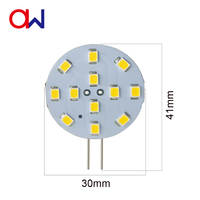 Bohlam LED G4 1.9W 12LED SMD DC 10-30V Dapat Diredupkan 170-200LM 15000H Garansi 2 Tahun Pencahayaan Kapal Laut 2700K 6000K