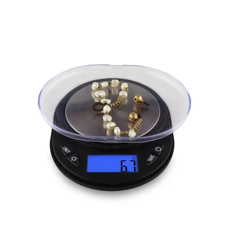 Hoge nauwkeurigheid draagbare pocket schaal ABS digitale pocket sieraden diamond mini pocket schaal digitale weegschaal sieraden