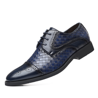 Nouvelles Chaussures Habillées Décontractées en PU pour Hommes 2026, Style Patchwork Tendance, à Lacets, Bout Pointu, Grandes Tailles, Modèle International