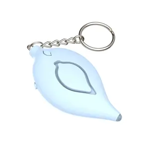 2024 New Leaf Safety Keychain Self Defense Safety Personal Siren Alarm Keychain For Women Personal Siren Alarm Keychain LED