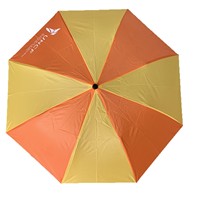 Paraguas Semiautomático de 21 Pulgadas, 80% Poliéster, 8 Varillas, Diseño Bicolor, Ultraligero, con Marco Personalizable para Impresión de Logotipo, Ideal para Regalos