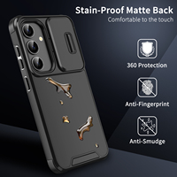 Étui coulissant à fenêtre poussoir pour Samsung Galaxy S24 Housse de protection antichoc pour appareil photo Samsung S23 S22 Plus S25 Ultra