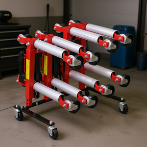 Support de rangement pour crics hydrauliques et chariots de déplacement de véhicules, capacité 4 chariots, modèle D0100HRSVV6 - Product Image 2