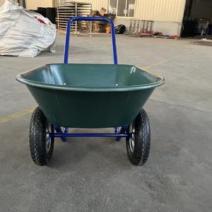 कम्पोस्ट गार्डन अपशिष्ट आपूर्ति के लिए भारी-शुल्क धातु दो-पहिया व्हीलबैरो बहु-उद्देश्य उपयोगिता हाथ गाड़ी - Product Image 5