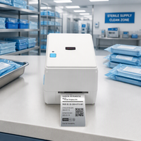 Printer Label Transfer Termal Langsung dari Pabrik untuk Elektronik, Pelat Nama Medis, Barcode, Tahan Panas, Anti Sobek