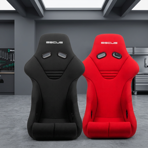 Siège baquet de course universel haut de gamme Monza424 en tissu FRP léger et durable avec appuie-tête Performance SSCUS - Product Image 1