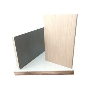 Linyi factory color laminated melamine plywood custom size 18mm particle board