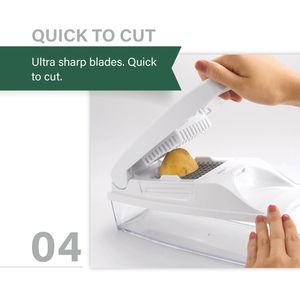 En acier inoxydable facile à utiliser poche tranche pomme de terre maison cuisine Dicer facile accessoires de cuisine - Product Image 3