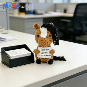 Muñeco de Ganchillo Hecho a Mano, Caballo Amigurumi, Juguete de Caballo Tejido, Compañero de Escritorio para Apoyo Emocional, Abrazo de Bolsillo, Recuerdo para Baby Shower - Product Image 6