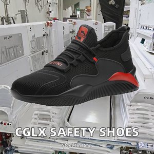 Chaussures de sécurité CGLX confortables et résistantes à l'usure, en caoutchouc, anti-écrasement, anti-perforation, respirantes, avec embout en acier, pour l'usine - Product Image 3
