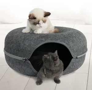 Op Maat Gemaakt Vilt Dierenhuis Voor Katten Schuilplaatsen Opvouwbaar Vouwvilt Hondenhok Kat Huisdierenhotel
