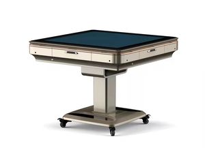 Mesa de <span class=keywords><strong>Mahjong</strong></span> automática, mesa plegable de Metal, con ruedas, silenciosa - Product Image 3