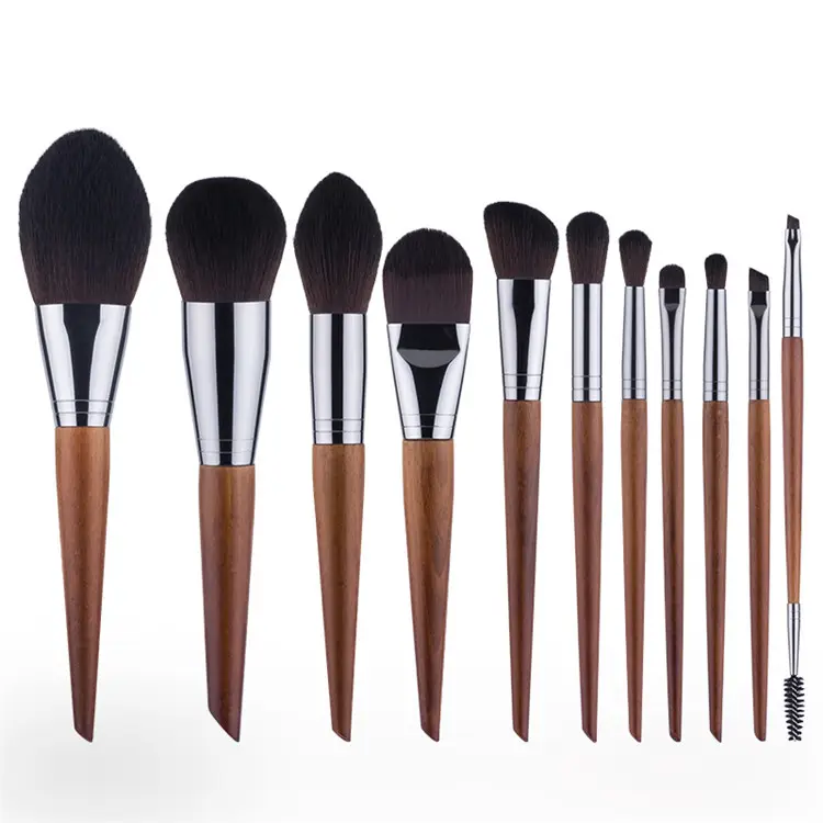 2021 New Arrival 11 Pcs Cosmetic Makeup Brush Set Cosmetics Private Labels Beauty Brush