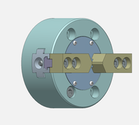 Mandrin hydraulique solide à 2 mors AUTOCHUCK 2P-04, plage de serrage 5-110 mm, pour tour CNC, idéal pour pièces carrées et de formes spéciales