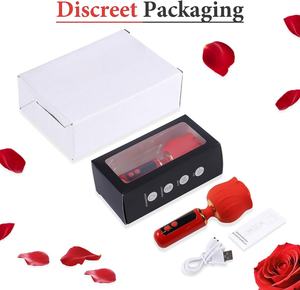 LED-Display Rote Rose Vibrator Kabelloser Rosen-Massager Rotierender Klitoris-Vibrator Weibliches Masturbationsspielzeug für Erwachsene - Product Image 6