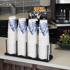 Support à tasses métallique à quatre niveaux, écologique et peu encombrant, pour salons <span class=keywords><strong>de</strong></span> thé et cafés, avec rangement d'organisation <span class=keywords><strong>de</strong></span> la vaisselle - Product Image 1