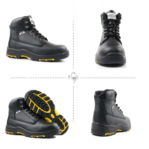 OEM personalizado S3 impermeable botas de trabajo de cuero genuino con antibacterias antideslizante zapatos de seguridad para los hombres zapatos de seguridad con punta de acero - Product Image 2