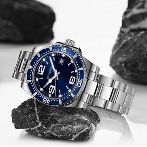 Reloj de Pulsera de Cuarzo con Logotipo Personalizado para Hombre, Reloj Deportivo de Moda con Correa de Acero Inoxidable, Relojes de Lujo para Hombre, Resistentes al Agua - Product Image 2