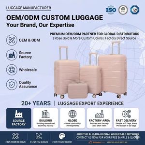 4 Pieces PP Sport Plastic Portable <strong>Travel</strong> <strong>Bags</strong> Cosmetic Trolley Suitcase <strong>With</strong> 16 Inch Boarding Case Lightweight/polypropylene - Product Image 1