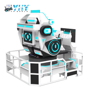 Giải trí trong nhà đồng tiền hoạt động trò chơi Bắn Súng VR mô phỏng máy 360 tàu vũ trụ đôi ghế chuyển động Ghế - Product Image 5
