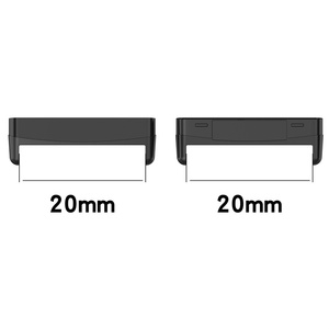 Adaptateur de remplacement pour bracelet en acier inoxydable pour montre connectée Versa4 Silver Black, connecteur métallique pour <span class=keywords><strong>Fitbit</strong></span> Versa 4 <span class=keywords><strong>Sense</strong></span> <span class=keywords><strong>2</strong></span> - Product Image 4